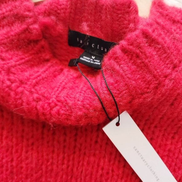Revolve × Sanctuary NWT Party Stripe‎ Wool Blend Knit Sweater - Picture 6 of 8